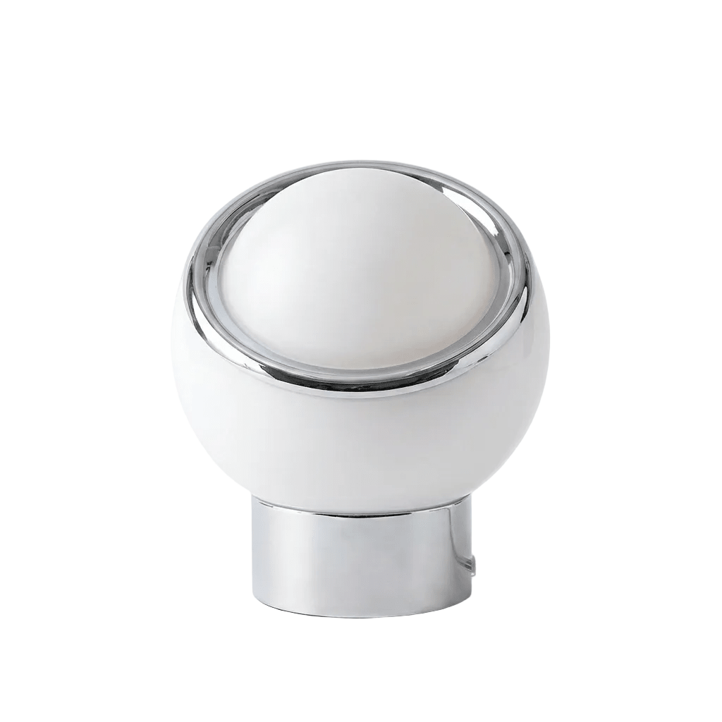 Table Lamp | Opal Glass LED Table Lamp with Stainless Steel Base for Bedroom and Living Room Lamps for modern home decor in White color