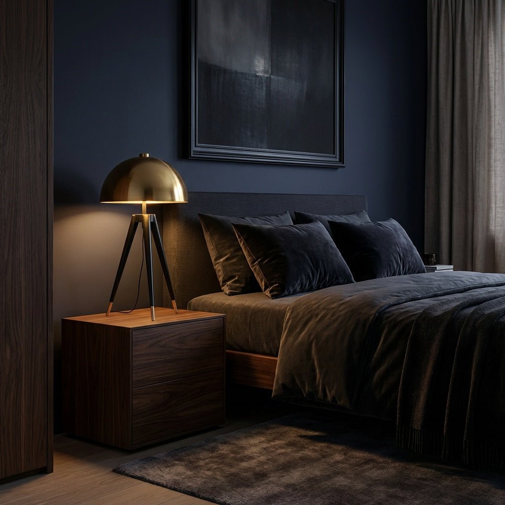 Tripod Floor Lamp | Nordic Mushroom Shade Standing Lamp for Living Room & Bedroom Floor Lamps for modern home decor in Short (65cm) color