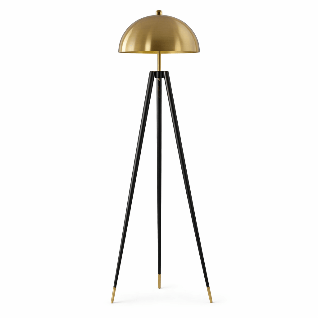 Tripod Floor Lamp | Nordic Mushroom Shade Standing Lamp for Living Room & Bedroom Floor Lamps for modern home decor in Tall (165cm) color