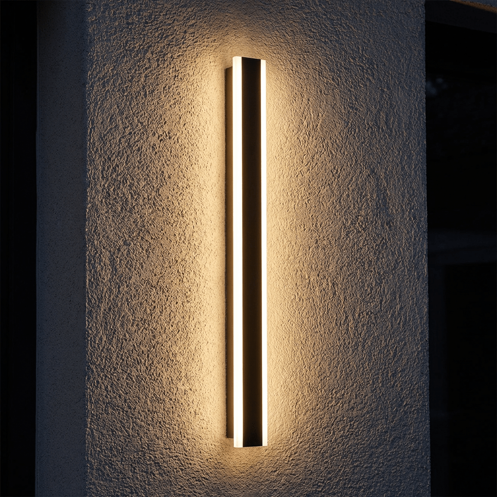 Waterproof LED Wall Light | Waterproof Black Aluminium For Garden And Exterior Outdoor Lighting for modern home decor in 30cm color